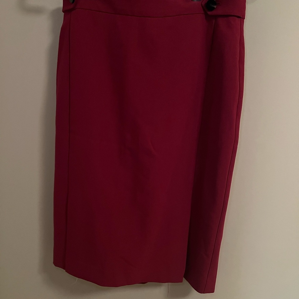 Ann Taylor Rich Red Pencil Skirt